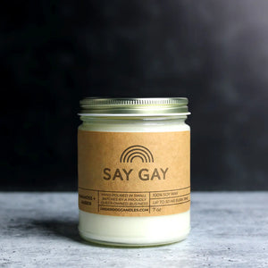 Say Gay Candle