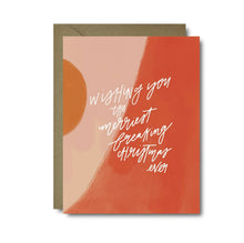 Load image into Gallery viewer, Abstract Happiest Holidays Christmas Greeting Card
